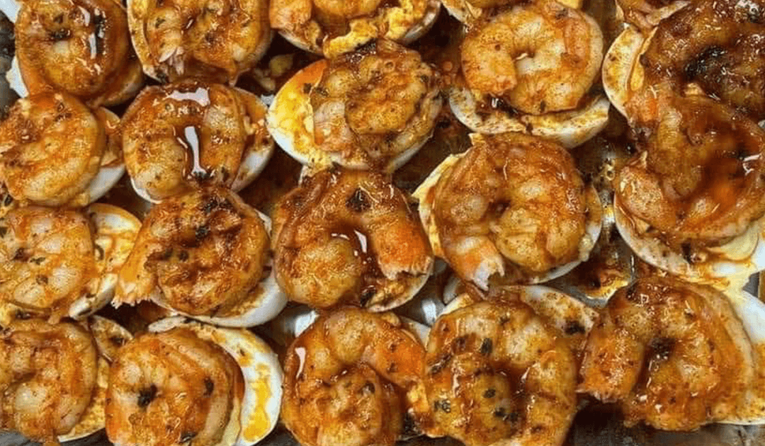 Cajun Shrimp Deviled Eggs